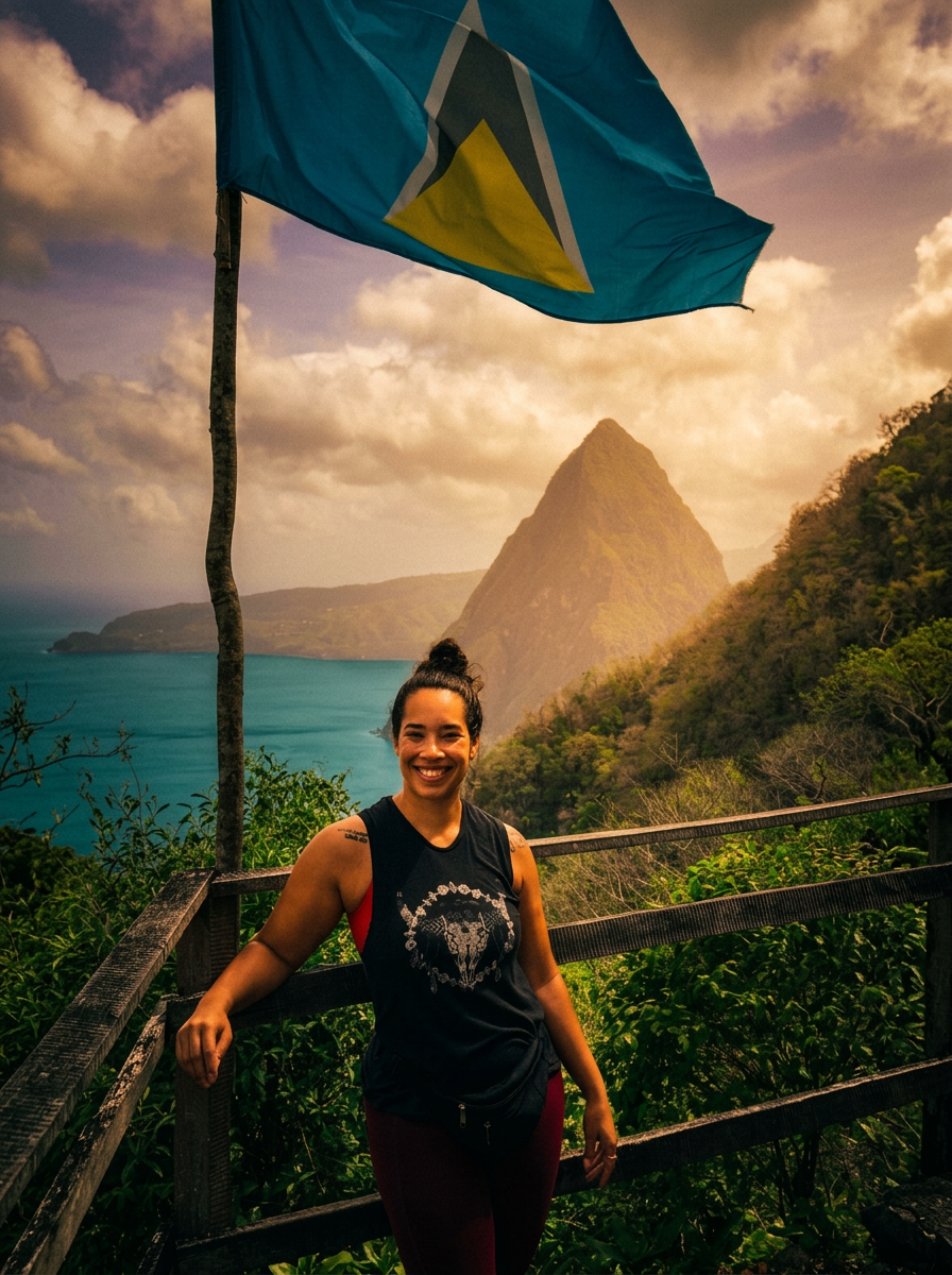 Alycia, founder of Live Well St. Lucia